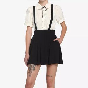 Black Suspender Circle Skirt
